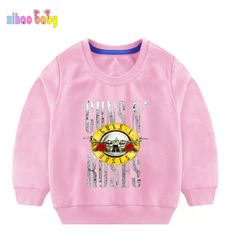 

Children's Hoodies Kids Guns n Roses Hoodie Toddler Baby Sweatshirt Fashion Catoon Pullover Girl Boy Clothes Outfit Long Sleeves