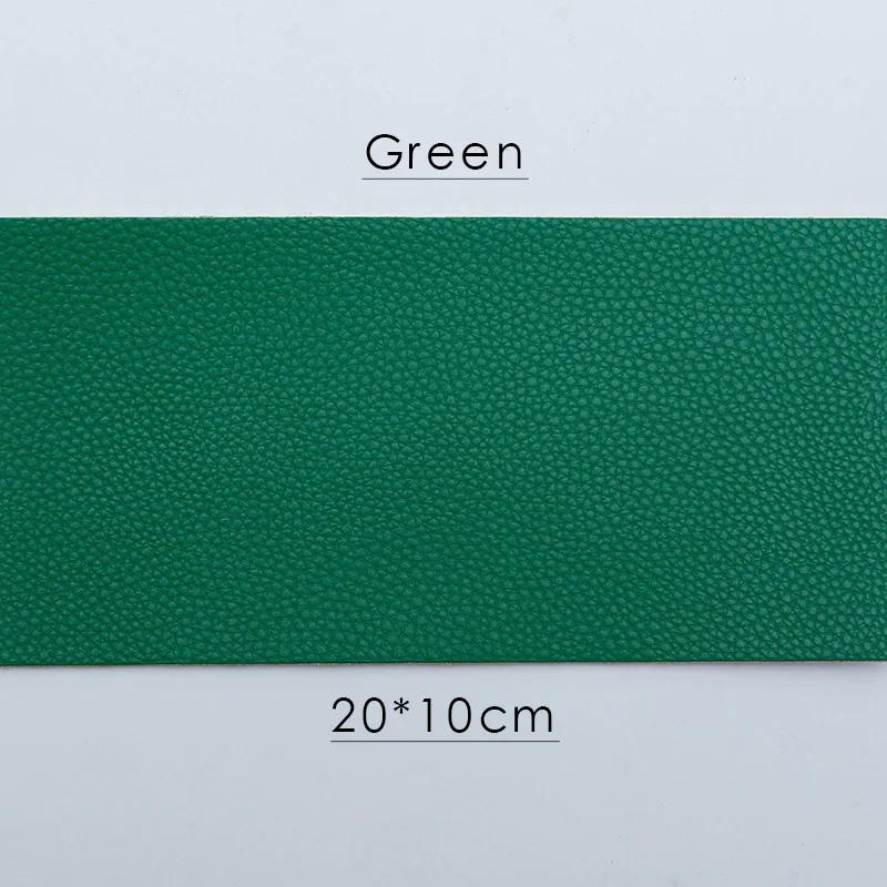 green 15 цветов самоклеющиеся нашивки из искусственной кожи свободный крой DIY стикер для одежды ремонт кожаный диван-кровать в машине кожаная сумка Украшение кровати - Цвет: green