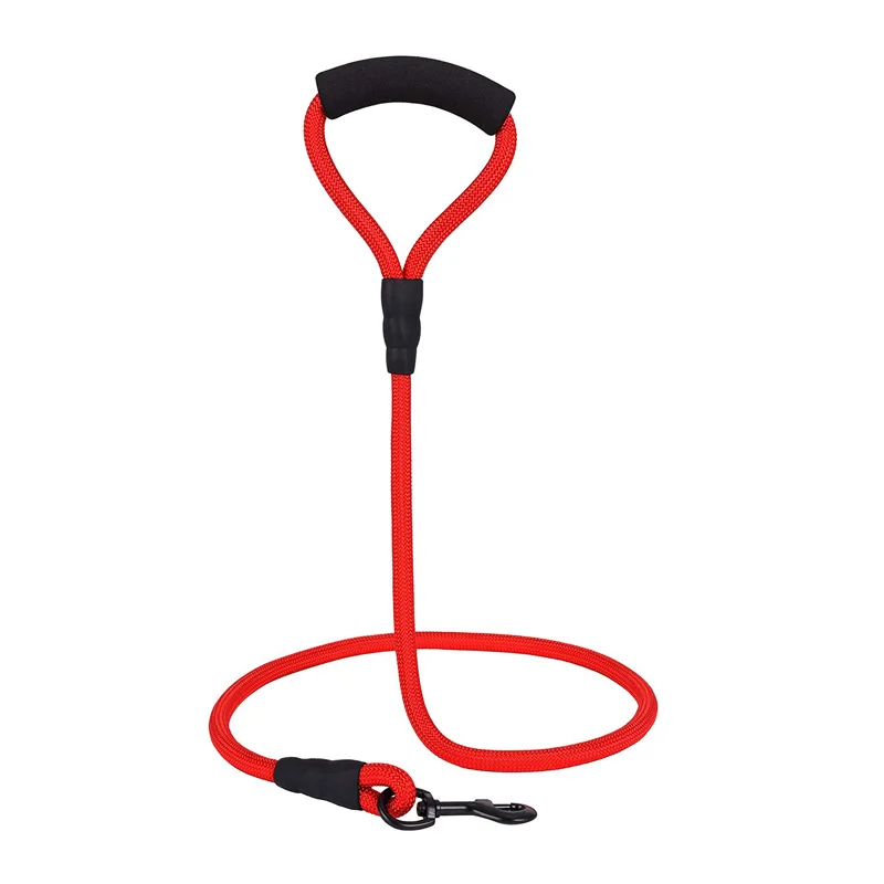 Поводок для собак толстый прочный нейлоновый Радужный поводок мягкая ручка и