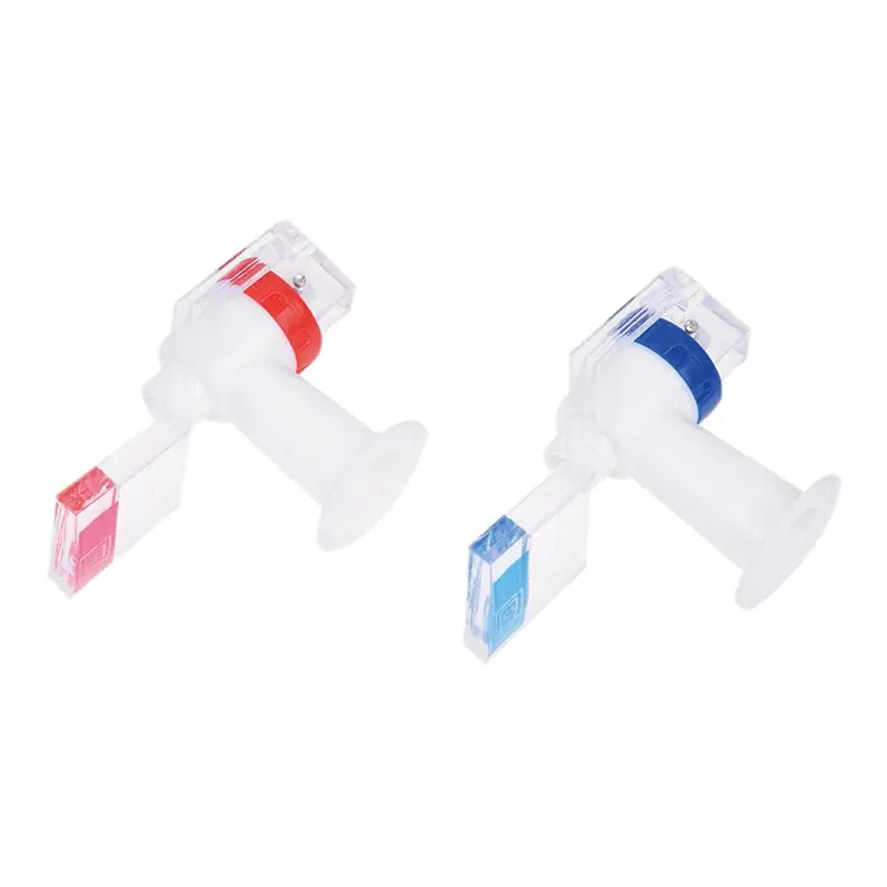 Replacement push tap for water dispenser plastic white red blue (2 pieces) | Бытовая техника