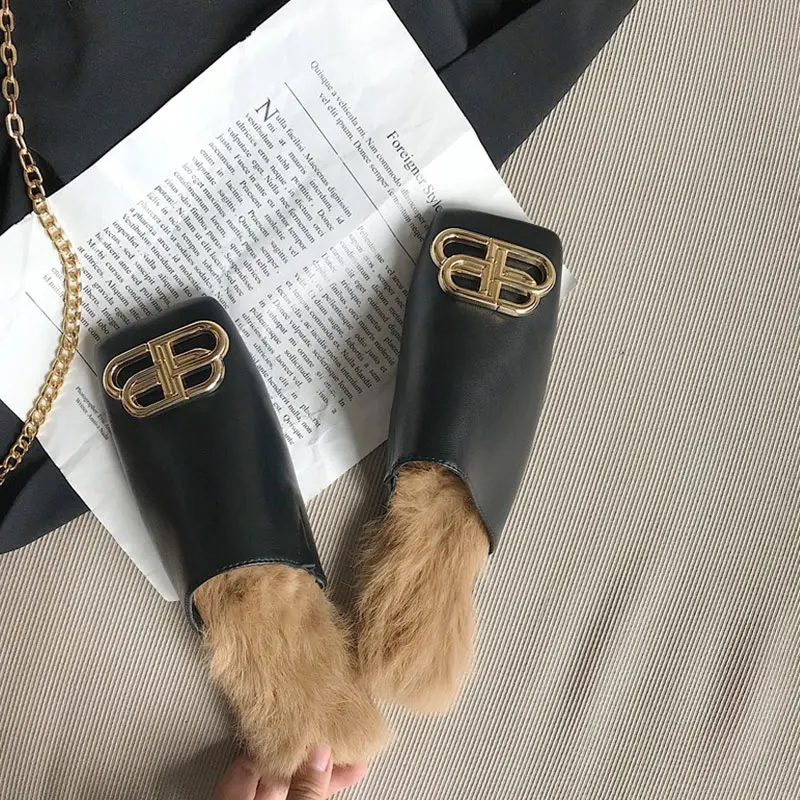 Женские модные туфли на плоской подошве с квадратным носком шлепанцы открытой