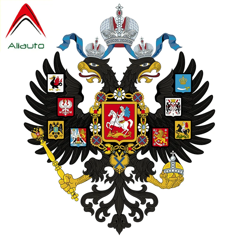 Aliauto модная наклейка на автомобиль малый герб Российской империи авто аксессуары