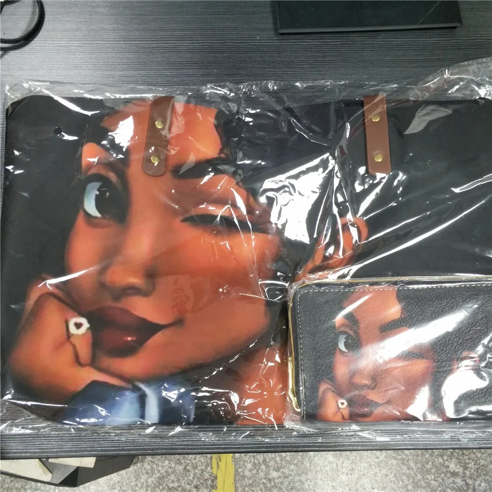 FORUDESIGNS/черные женские сумки на плечо с принтом в африканском стиле для девочек 2