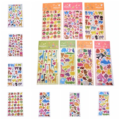 Милые Мультяшные 3D наклейки-пузыри 1 шт. наклейки сделай сам для дневника