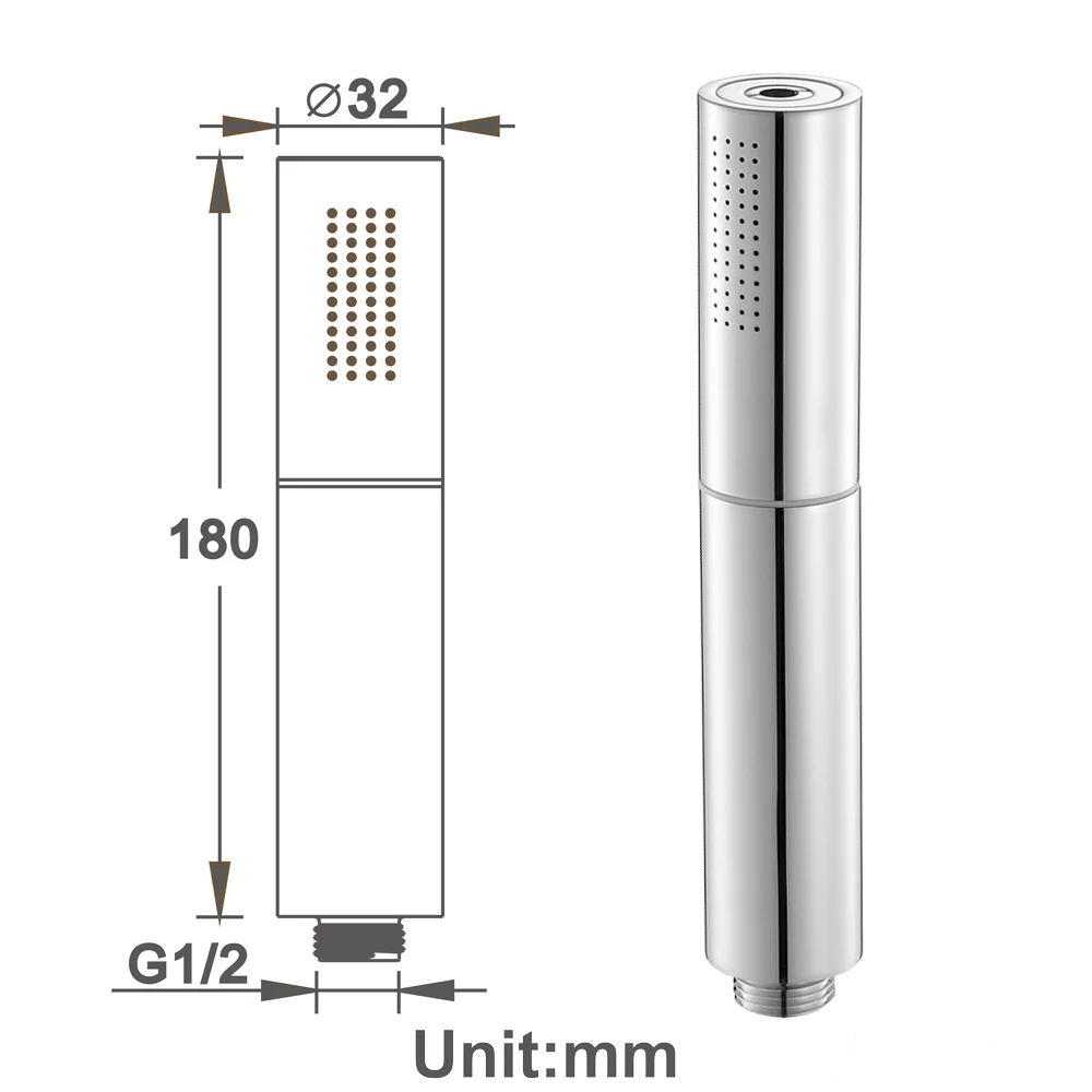 Латунная насадка для душа HIDEEP съемная моющаяся Лейка с переключателем