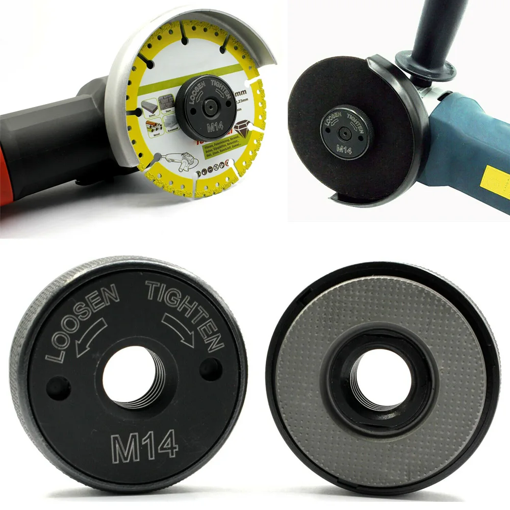 

Зажимной патрон с фиксирующей пластиной для угловой шлифовальной машины M14, быстросъемный зажим для гаек и устройства для Bosch Metabo Makita