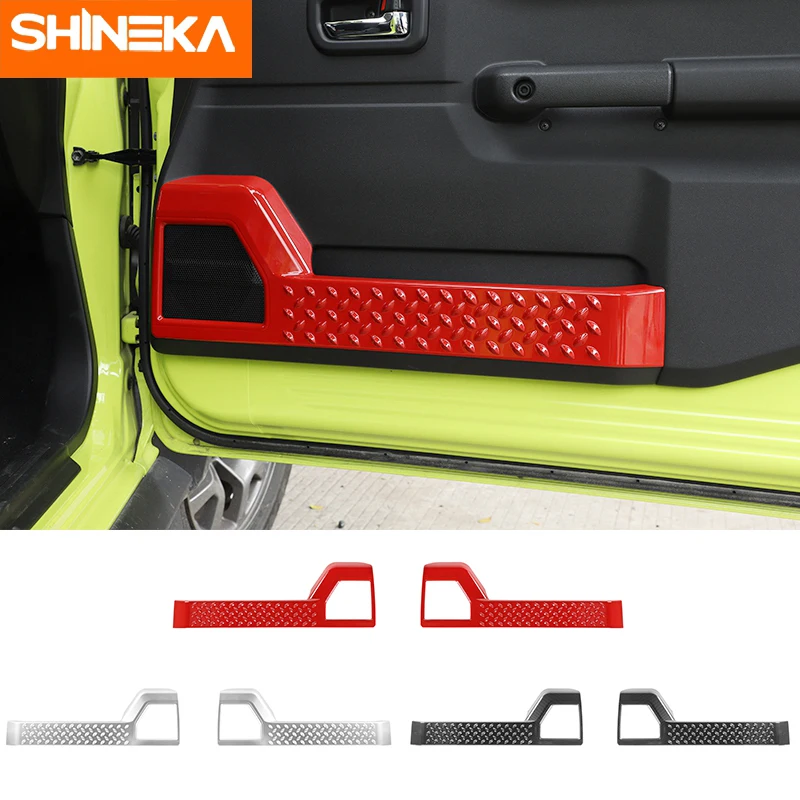 

Молдинги для внутренней двери автомобиля Suzuki аксессуары для Jimny, красные, наклейки для защиты от ударов, для Suzuki Jimny 2019 +