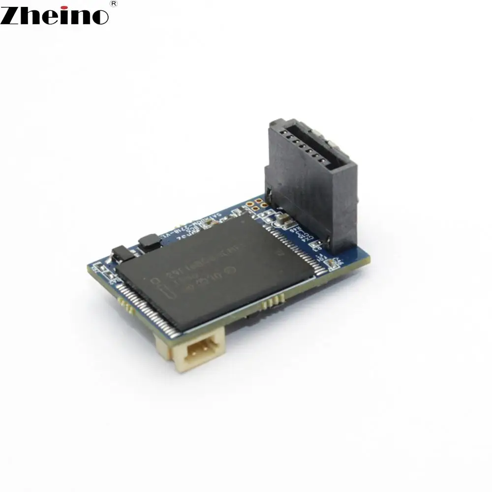 Zheino SATA3 DOM SSD 8 ГБ 16 32 64 Гб 128 180 градусов SATAIII 6 Мб с кабелем питания для промышленного