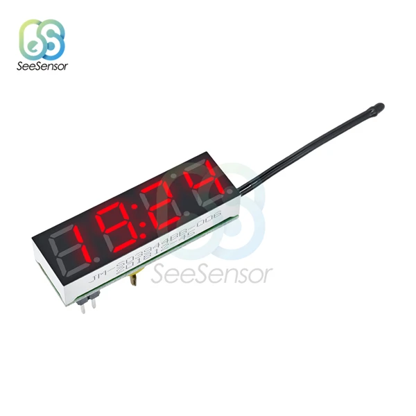 3 в 1 DS3231 светодиодные цифровые часы, модуль температуры и напряжения, таймер, термометр, вольтметр, монитор, Вольт-метр постоянного тока 5в-30в