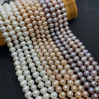 a grade natural freshwater pearl beads high quality potato shaped 8 9mm punch can be used to make jewelry diy accessories