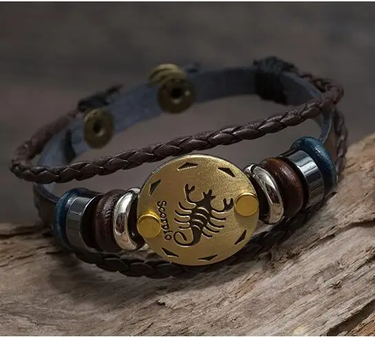 Новая мода 12 ювелирные изделия с созвездиями Козерога Водолей рыбы Овен Телец