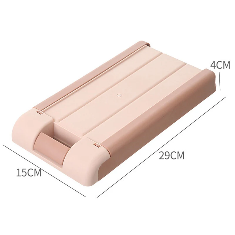 

Desktop Hidden Storage Box Drawer Pasted Nail-Free Pen Box With Card Lock Under Desk Drawer Cosmetic Box Sundries Storage Box