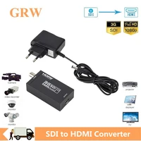 grwibeoou sdi to hdmi converter adapter support hd sdi 3g sdi signals showing on hdmi display free shipping