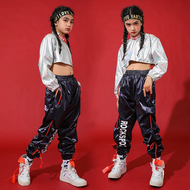 Новое поступление Детские костюмы для джазовых танцев модная одежда в стиле хип