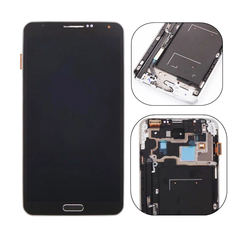 ЖК-дисплей для samsung Galaxy Note 3 Note3 N9005 ЖК-экран сенсорный дигитайзер в сборе с рамкой