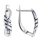 Серьги SOKOLOV из чернёного серебра, Серебро, 925, Женские, Серьги 2022 тренд, Оригинальная продукция