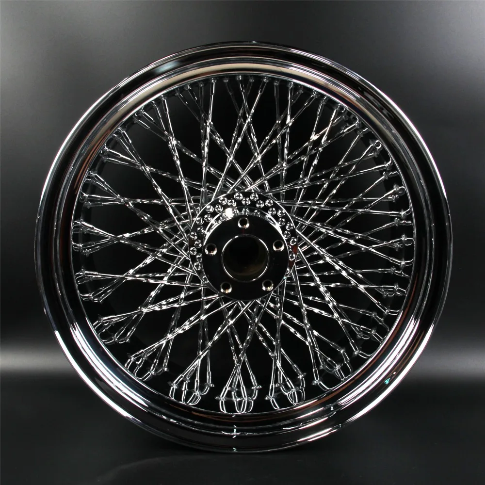 1" x8.5" хромированные Задние колесные диски для Harley Davidson FLSTC FAT BOY, запасные аксессуары для мотоциклов, модификация колесных дисков