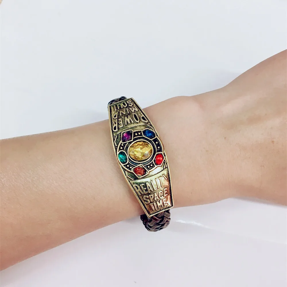 Marvel Мстители эндигра Браслет бесконечность для женщин и мужчин танос