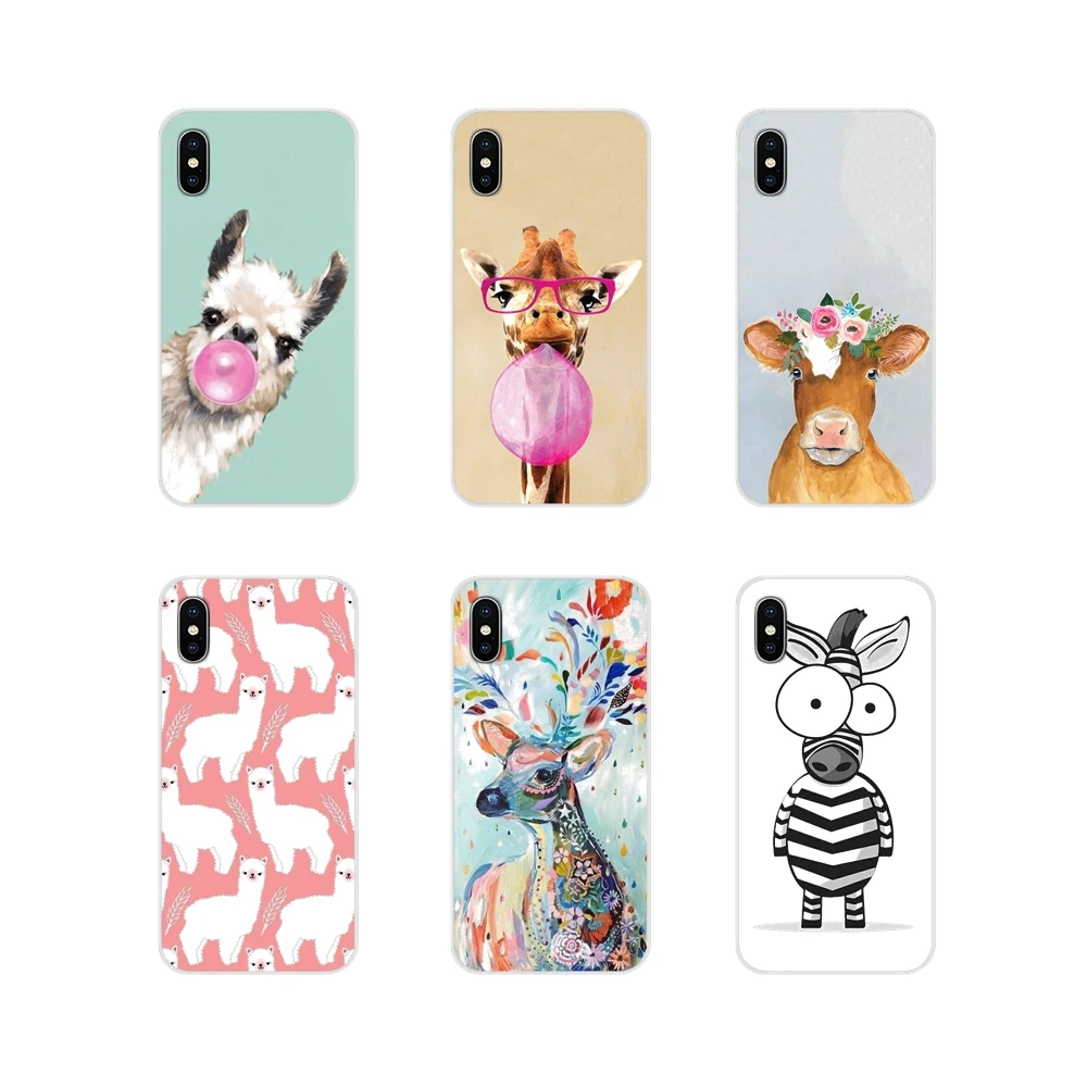 Прозрачный мягкий чехол для Samsung Galaxy S3 S4 S5 Mini S6 S7 Edge S8 S9 S10 Lite Plus Note 4 5 8 9 корова