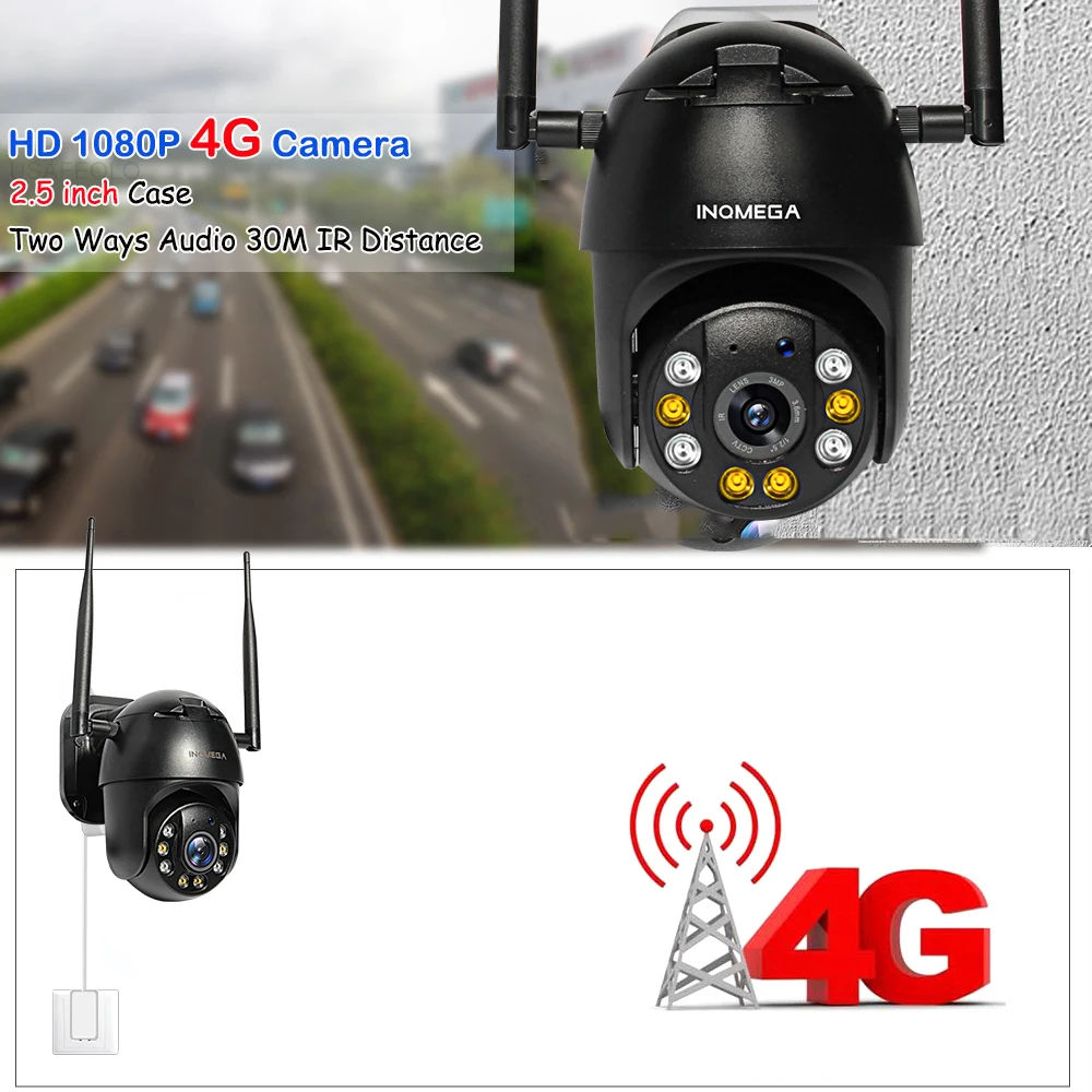 IP камера INQMEGA с поддержкой 4G Wi Fi 1080P 2 МП|Камеры видеонаблюдения| |