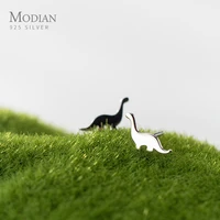 modian cute tiny animal dinosaur silver studs ear fashion exquisite 925 sterling silver lovely stud earrings for women jewelry