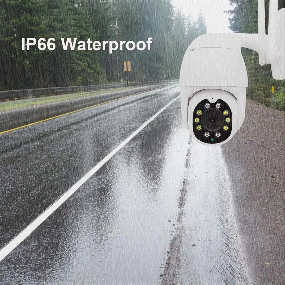 

PTZ IP Camera Outdoor Wifi Wireless Security Camera 1080P Smart night vision Two Way Audio 4X Digital Zoom Detection Alarm camhi