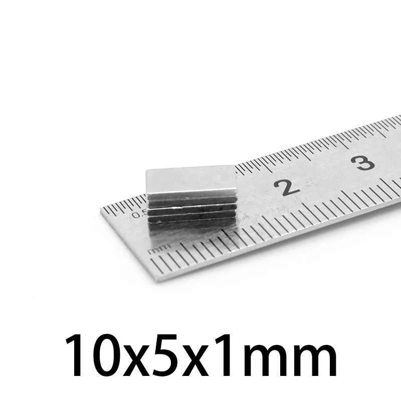 

Редкоземельный магнит, 10x5x1 мм, толщина 1 мм, небольшие прямоугольные блочные магниты 10x5x1 мм, постоянный неодимовый магнит 10*5*1, 30-500 шт.