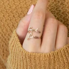 Кольца из нержавеющей стали, Индивидуальные Кольца с двумя именами для женщин, золотые индивидуализированные парные имена на кольце, ювелирные изделия для мамы и дочки, подарок