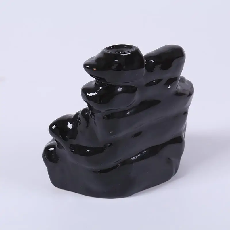 

Sandalwood Censer Waterfall Ceramic Incense Holder Decoration Cone Aromatherapy Buddhist Office Backflow Porcelain