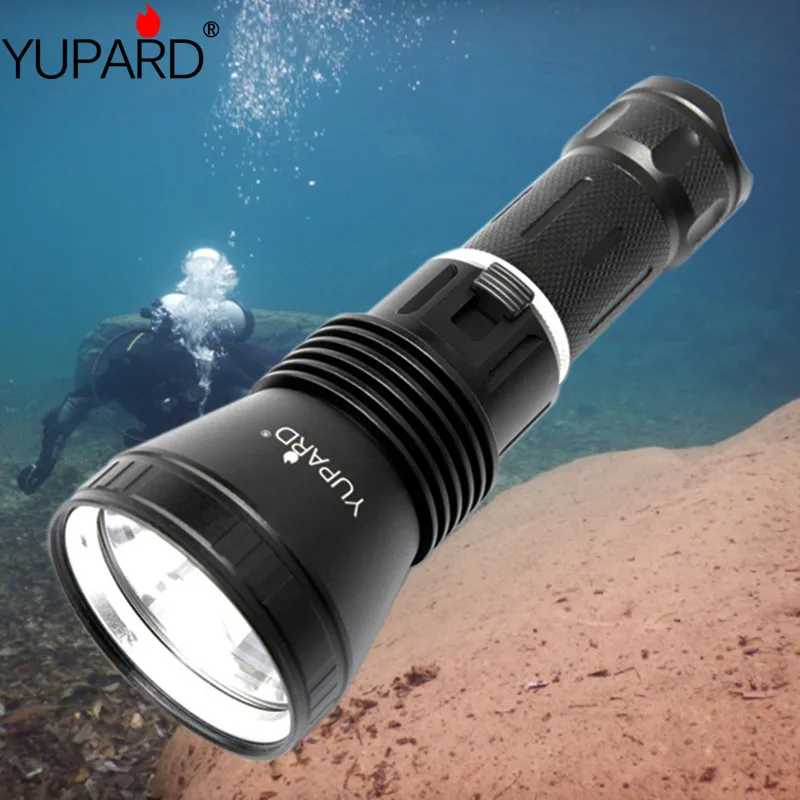 Brightest Professional Diving Flashlight XHP50 Portable Scuba Dive torch 50M Underwater IPX8 Waterproof Flashlights | Освещение