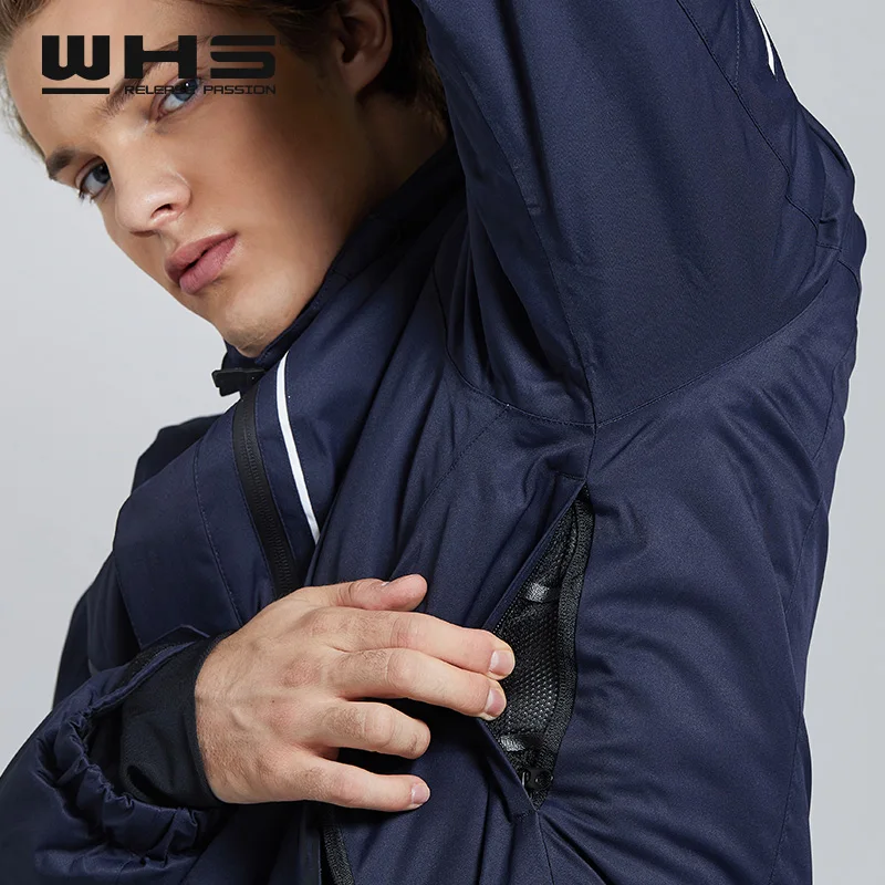 WHS Winter Men Ski Sport Jacket Waterproof Windproot Fashion Keep Warm Snow Cotton Double ski New | Спорт и развлечения