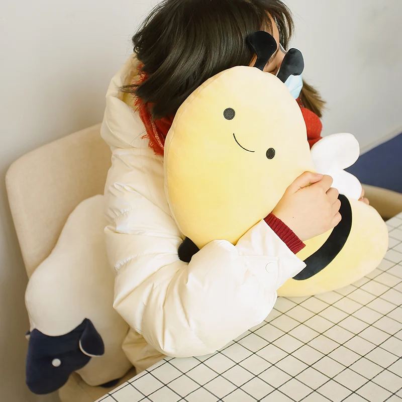 

Squishmallows Bumble Bee Plush Toys Kawaii Stuffed Soft Animals Sheep Pillow Buddy Doll Cushion Birthday Gifts For Kids Girls