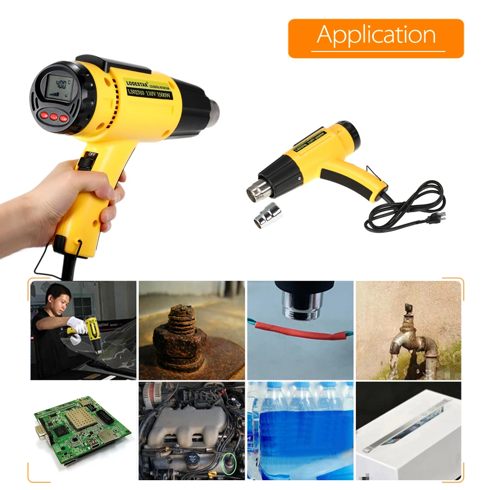 Высокое качество Электрический пистолет горячего воздуха цифровой