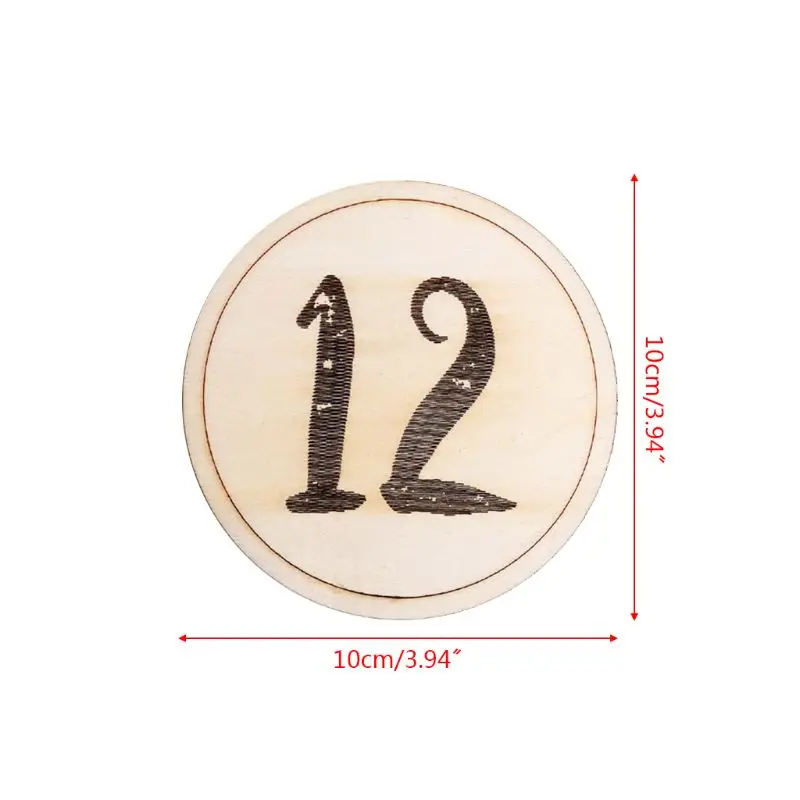 12 Pcs/set Baby Kids Milestone Card Round Shape Numbers Infants Newborn Shower Gift Photo Prop Unisex |