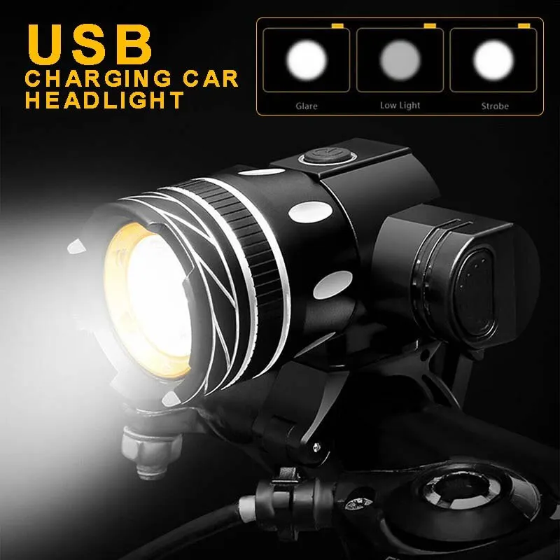 

USB Перезаряжаемые велосипедный головной светильник передняя фара для велосипеда светильник светодиодный светильник на переднюю раму, езды...