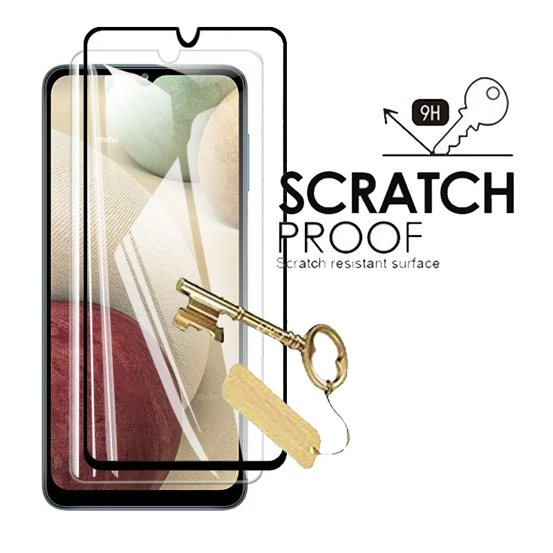 

Protective Glass For Samsung Galaxy A12 Tempered Glass Screen Protectors safety s20 fe a02s m51 a21s a52 a72 a42 5g camera Lens