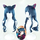 Love Live! Термостойкий парик для косплея из синтетических волос, с ушками