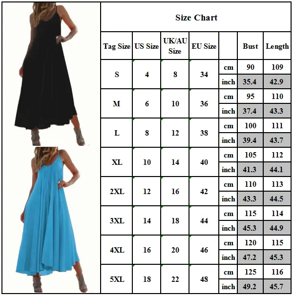 

Sexy Sling Basic Dress Womens Sleeveless Slip Dress Plain Maxi Swing Dresses Dance Party Stylish Fashion Clubwear Vestidos