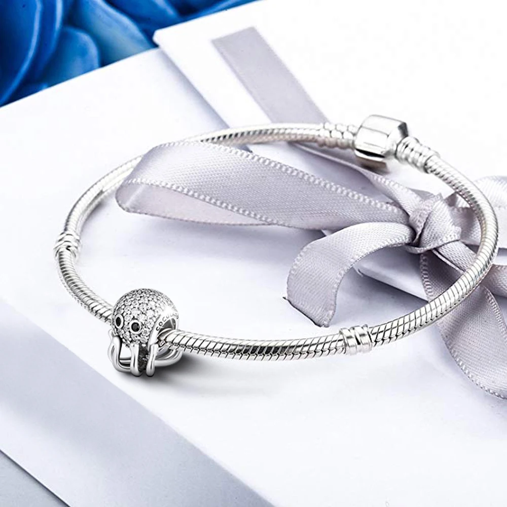 Fandola CKK Подходит для Pandora браслет подвески тропический Осьминог Подвески бусины