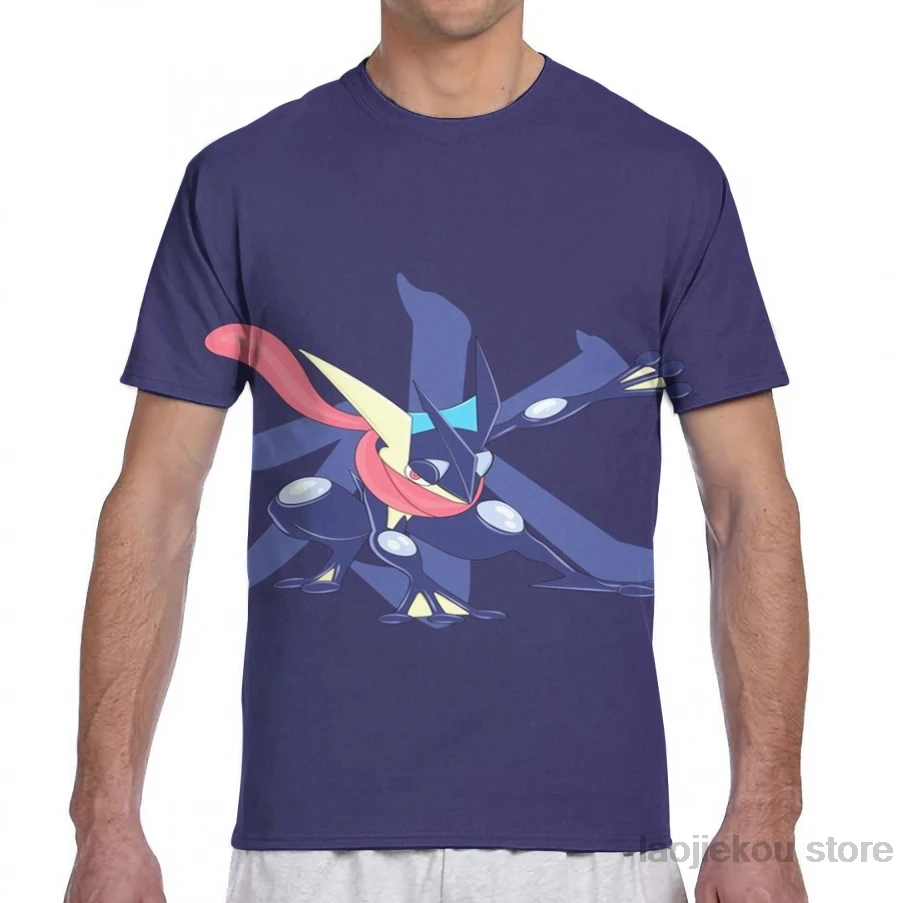 Мужская футболка Greninja с водяным каньцзи женская модная принтом по всей длине для