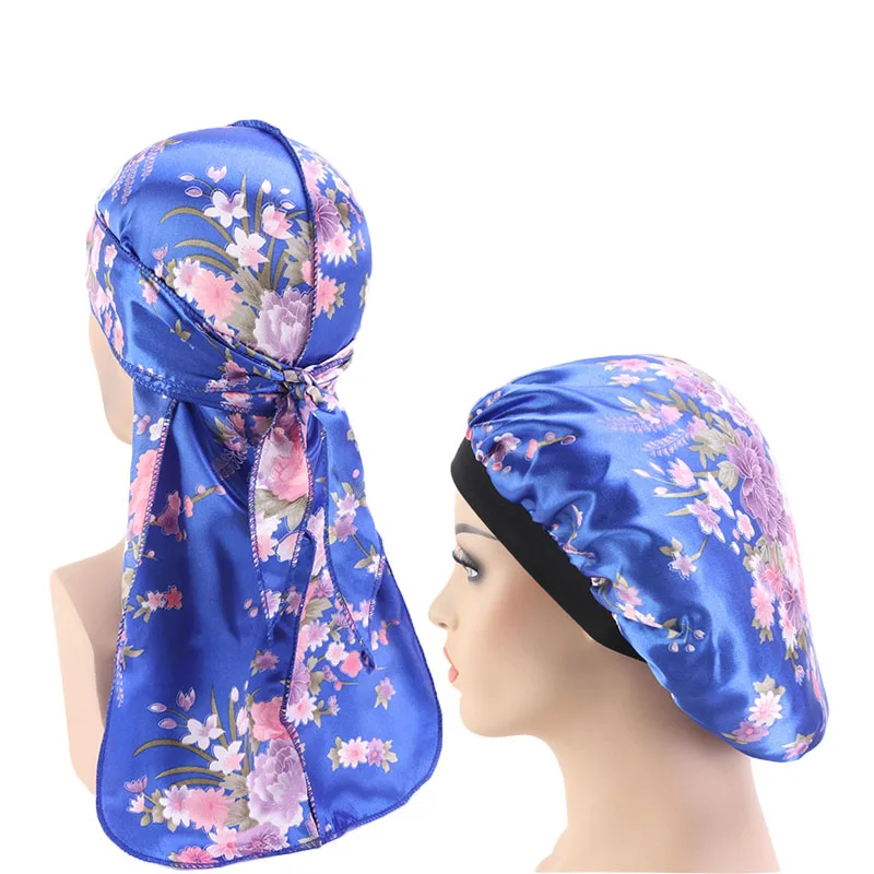 2 шт./компл. Durag и шляпа модная мужская Бандана Женская Удобная Кепка Chemo