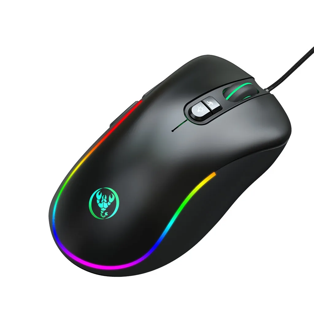 J300 RGB подсветка определение игры USB Проводная 6400 точек/дюйм Регулируемая игровая
