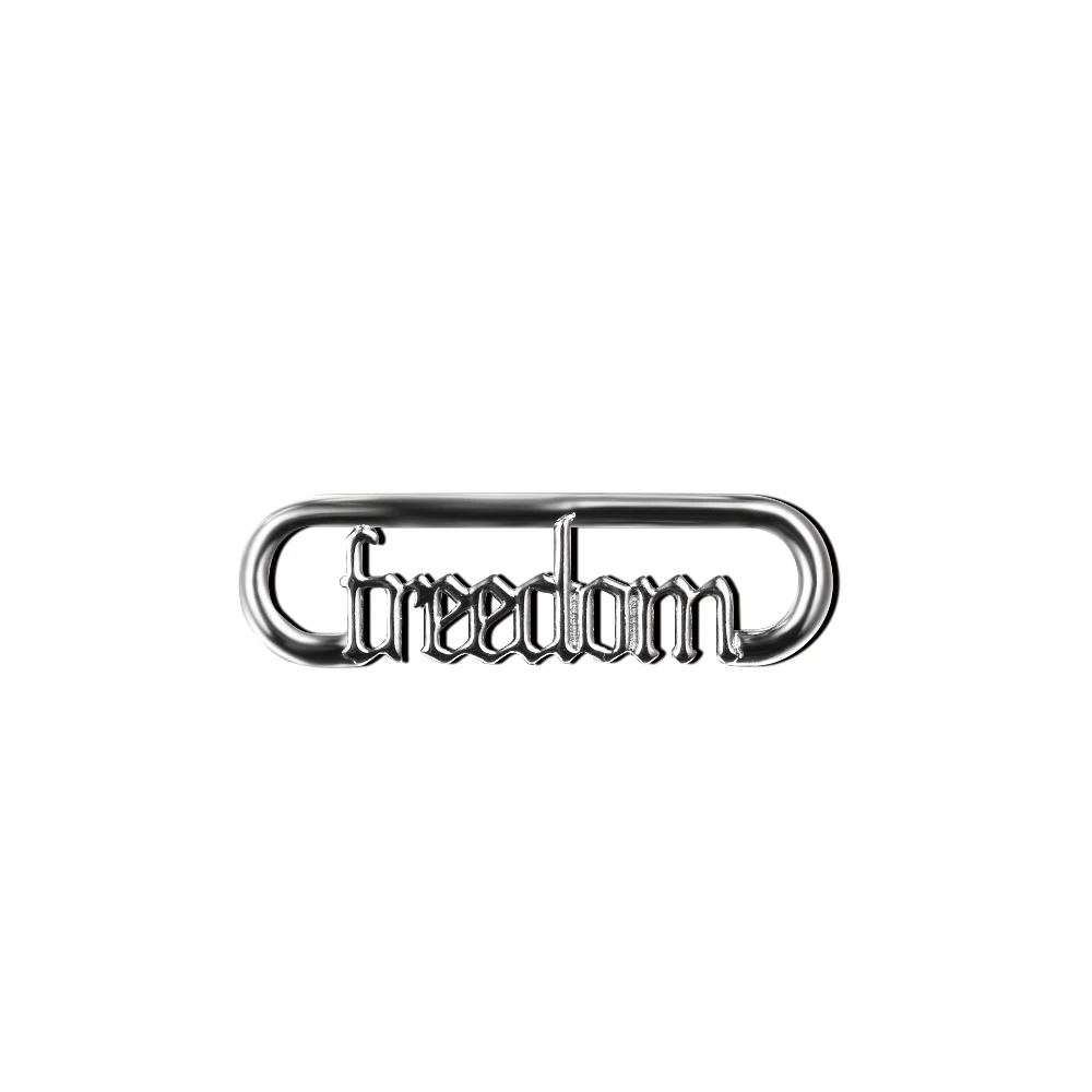 

Женский браслет «сделай сам» с надписью «Freedom Word»