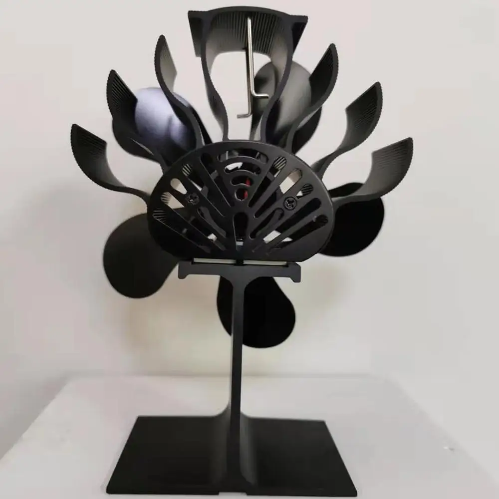 

Free Shipping Fireplace 5 Blades Heat Powered Stove Fan Log Wood Burner Quiet Fireplace Fan Efficient Heat Distribution Stove Fa
