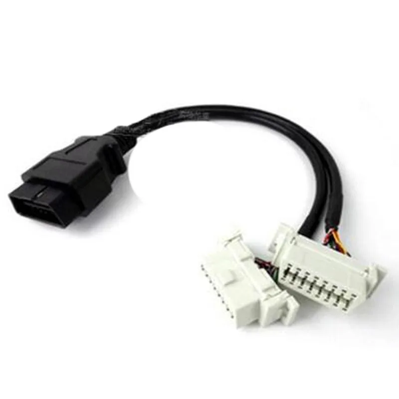 ELM327 штекер-гнездо угловой автомобильный адаптер OBD2 16 Pin OBDII OBD-II OBD 2 Удлинительный