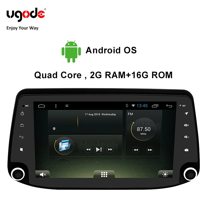 Автомобильный мультимедийный плеер Ugode с четырехъядерным процессором