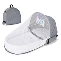 portable baby bed foldable multifunction baby cribs for newborns travel sun protection mosquito net breathable baby nest bed