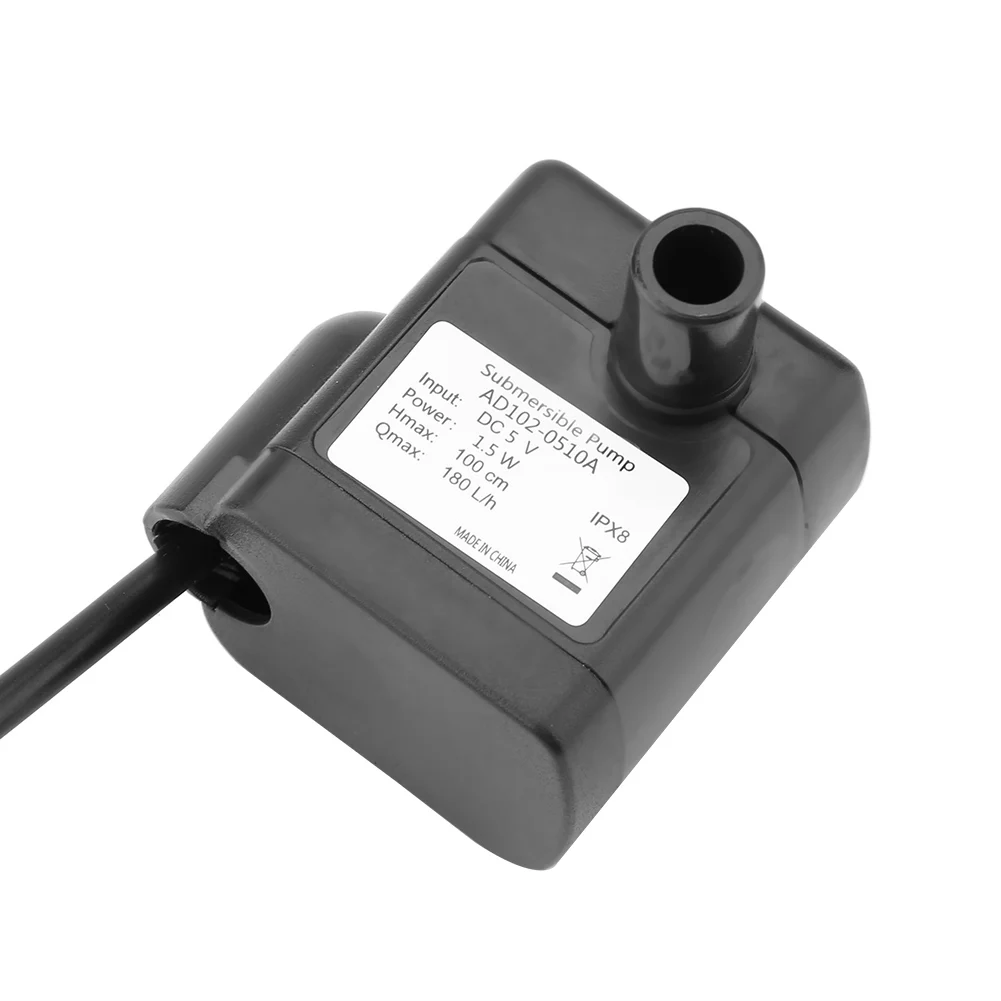 USB DC 5V Small Brushless Pump Aquarium Fish Tank Fountain Water Circulation Electric Miniature Submersible | Дом и сад