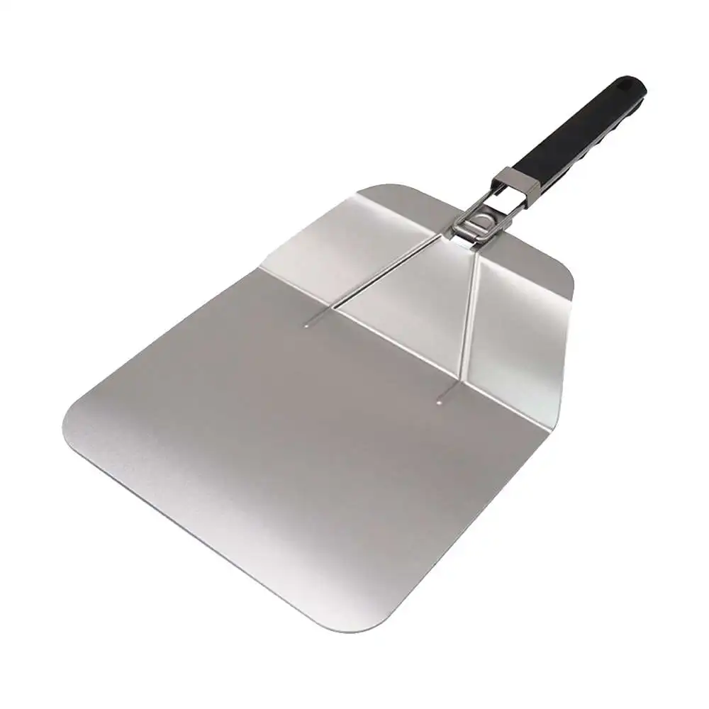 

1pc Household Stainless Steel Baking Pizza Shovel with Handle Wear-resistant