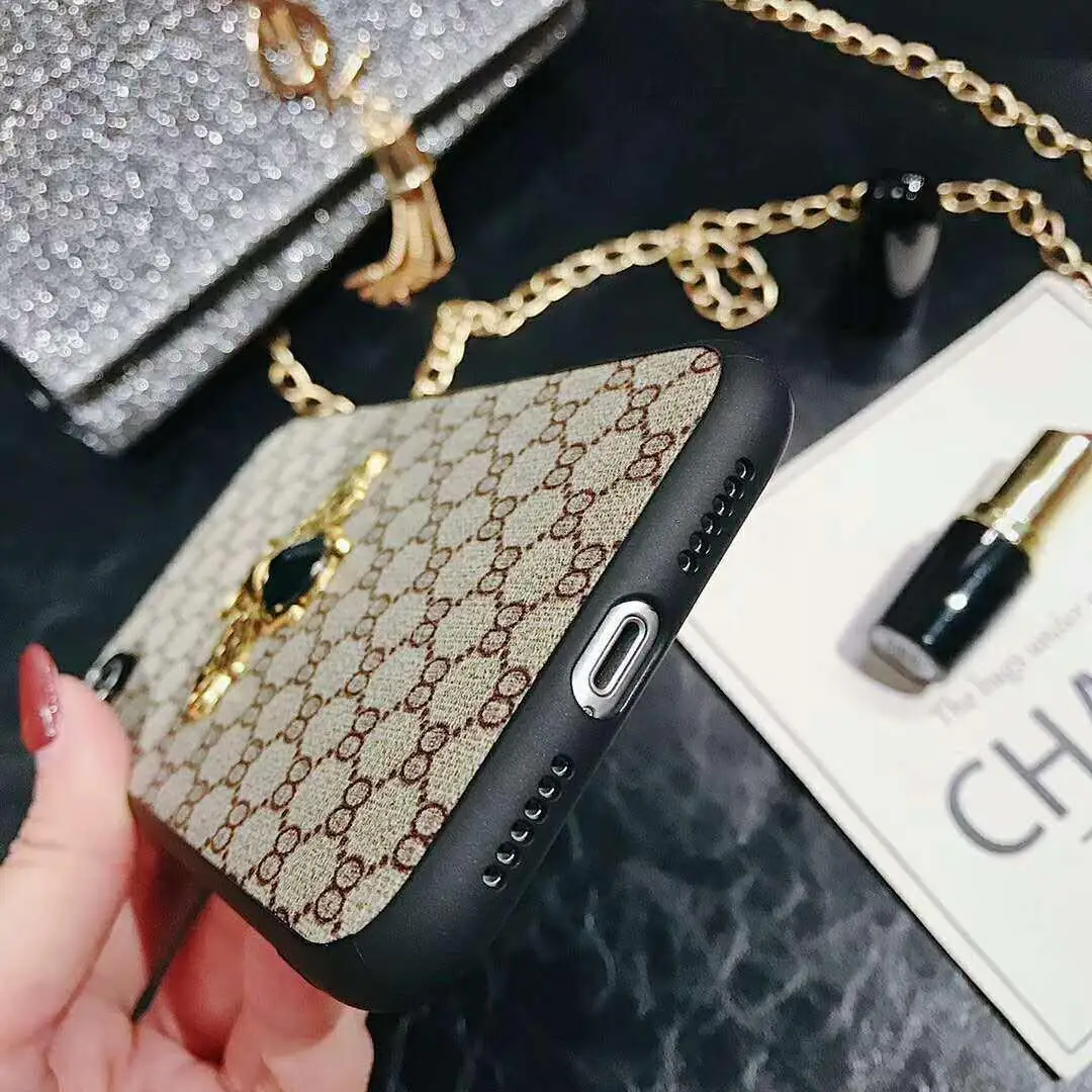 

Luxury 3D Bee Fashion Phone Case For iPhone 7 8 Plus XR Xs 11 12 Pro Max For Samsung S20 S10 Plus Note 8 9 Cover